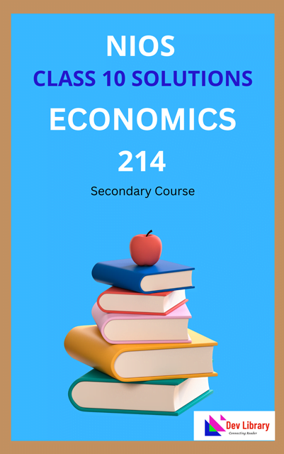 NIOS Class 10 Economics Solutions