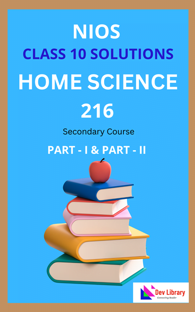 NIOS Class 10 Home Science Question Answer