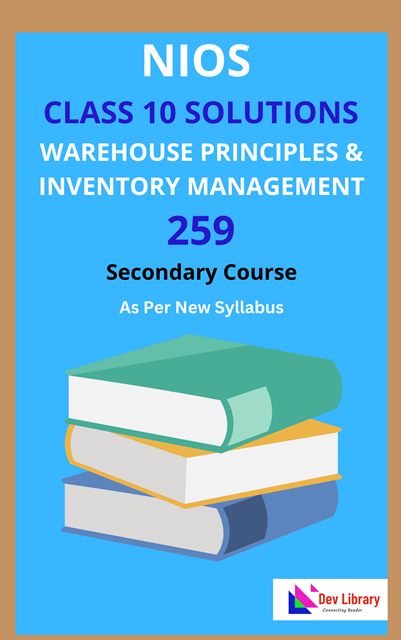 NIOS Class 10 Warehouse Principles & Inventory Management Chapter 3 ...